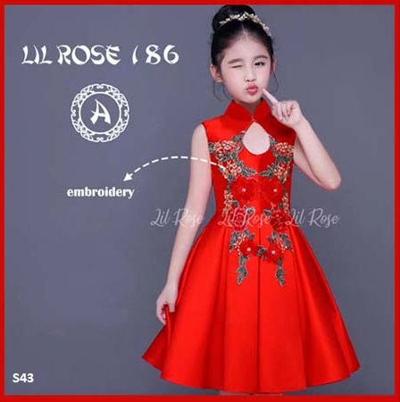 dress imlek anak